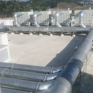 Barrel filter exhaust gas dust removal project